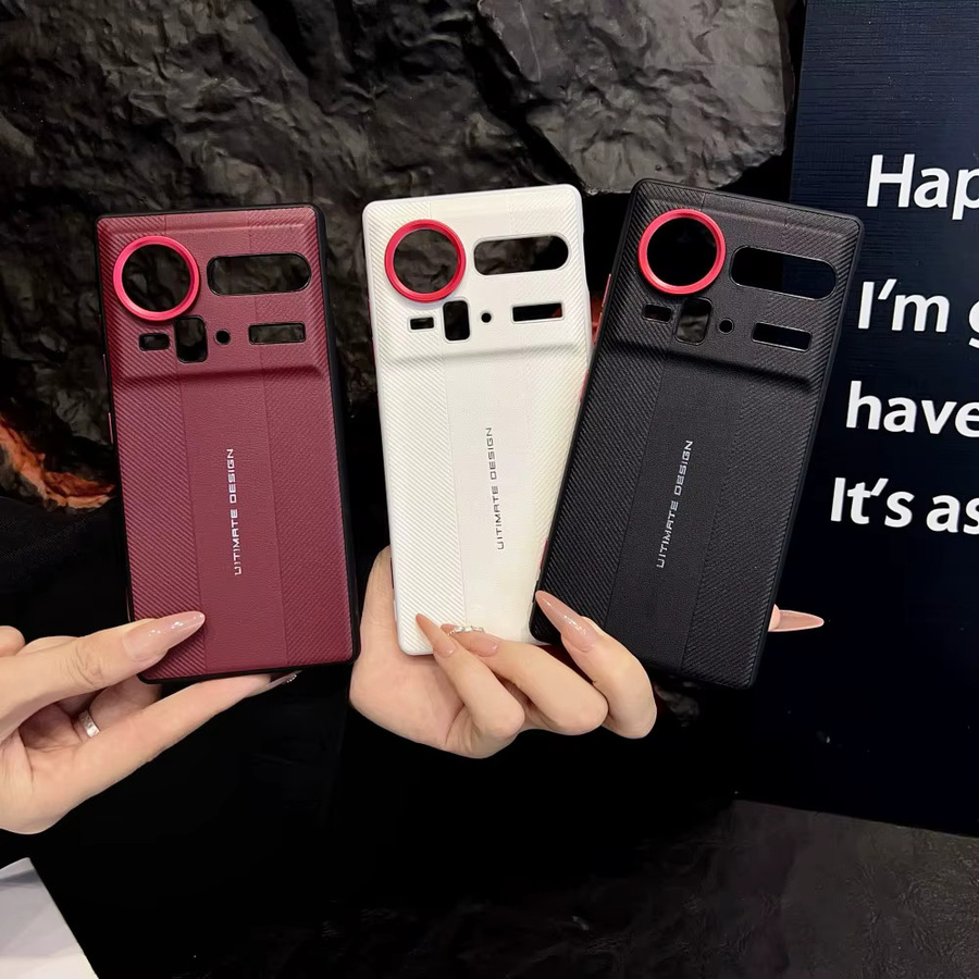 Luxuriöse harte PU Schutzhülle für Nubia Z80 Ultra und ZTE Nubia Z80 Z70 Ultra in Weiß - Bild 2