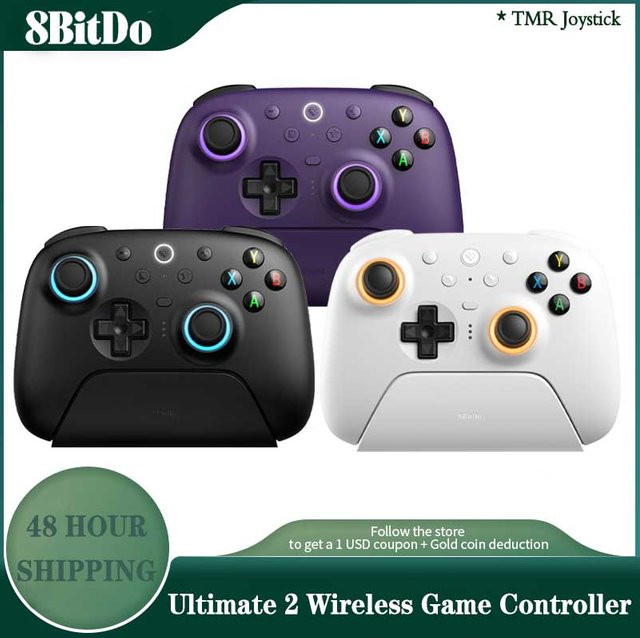 8BitDo Ultimate 2 Wireless 2.4G Gaming Controller mit Ladestation und TMR Joystick für PC, Windows und Android via Bluetooth - Bild 1