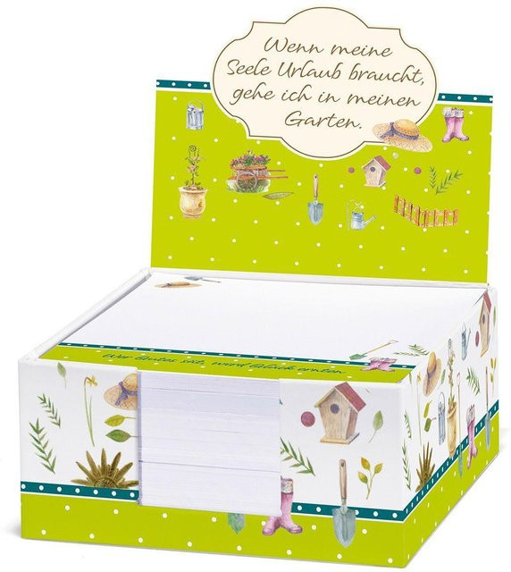 Notizzettelkästchen Gartenfreund von St. Benno Verlag in Grün - Bild 1