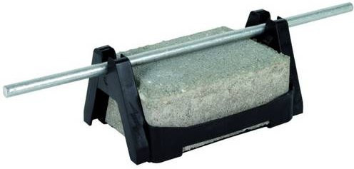 DEHN Dachleitungshalter 253 050 aus schwarzem PVC - Bild 1