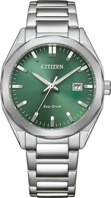 Citizen Armbanduhr, Solar, Edelstahl, Grün, 38 mm, Herren - Bild 1