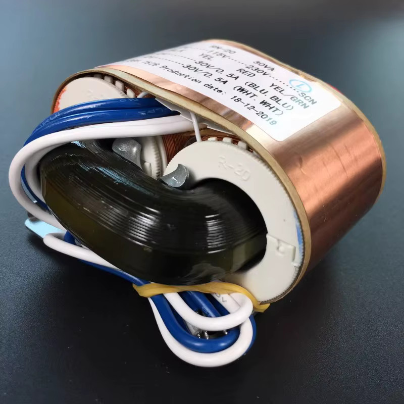R Core Transformator 20W R20 Dual 6V Gold Kupfer Custom Shield Netzteil für Audio DAC und Kopfhörer Pre-Decoder 230V zu 2X6V - Bild 2