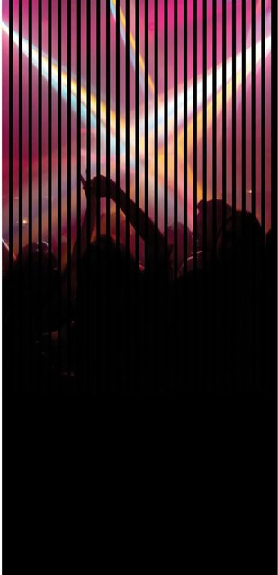 FN Acustico Akustikplatte Clubbing Bunt aus PET und MDF, B/T/H: 113,3 x 1,9 x 240 cm - Bild 1