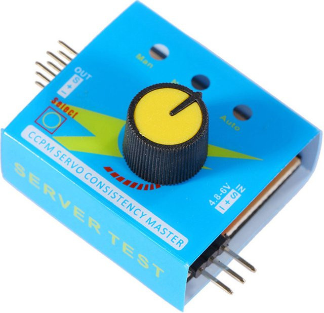 Mitoot Multi Servo Tester ECS Konsistenz Geschwindigkeits-Controller in Blau für RC Drohnen, Autos, Boote und Flugzeugmodelle - Bild 1