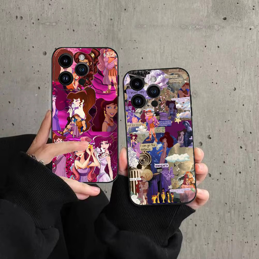 Mesuca Handyhülle im Cartoon Hercules Design für iPhone 17 16 15 14 13 12 11 Pro Max X XR XS in Schwarz und Multicolour - Bild 2