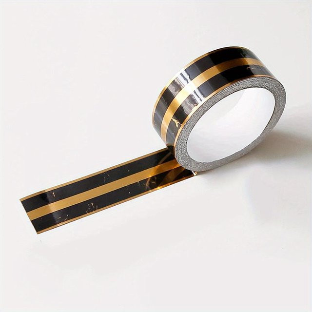 LChome Selbstklebende Bodenfliesenaufkleber Wasserdichtes Wandfugen-Dichtband in Schwarz, 5m Länge - Bild 1