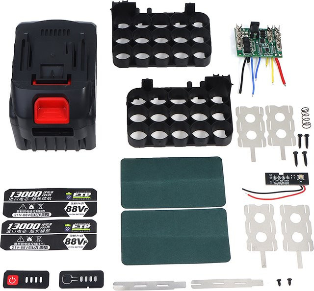 Makita Kunststoff Batterie-Aufbewahrungsbox für Li-Ion Akkus und PCB-Ladegeräte - Bild 1