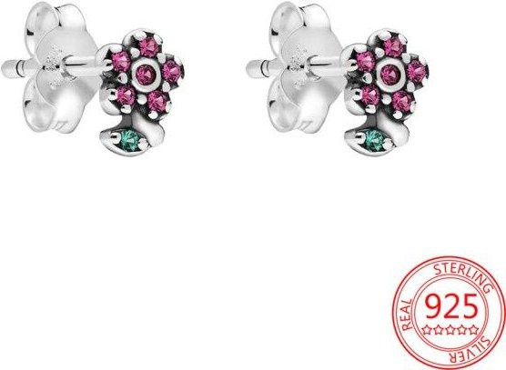 YIRAN Jewelry Ohrringe, 925 Silber, Zirkonia, Kinder - Bild 1
