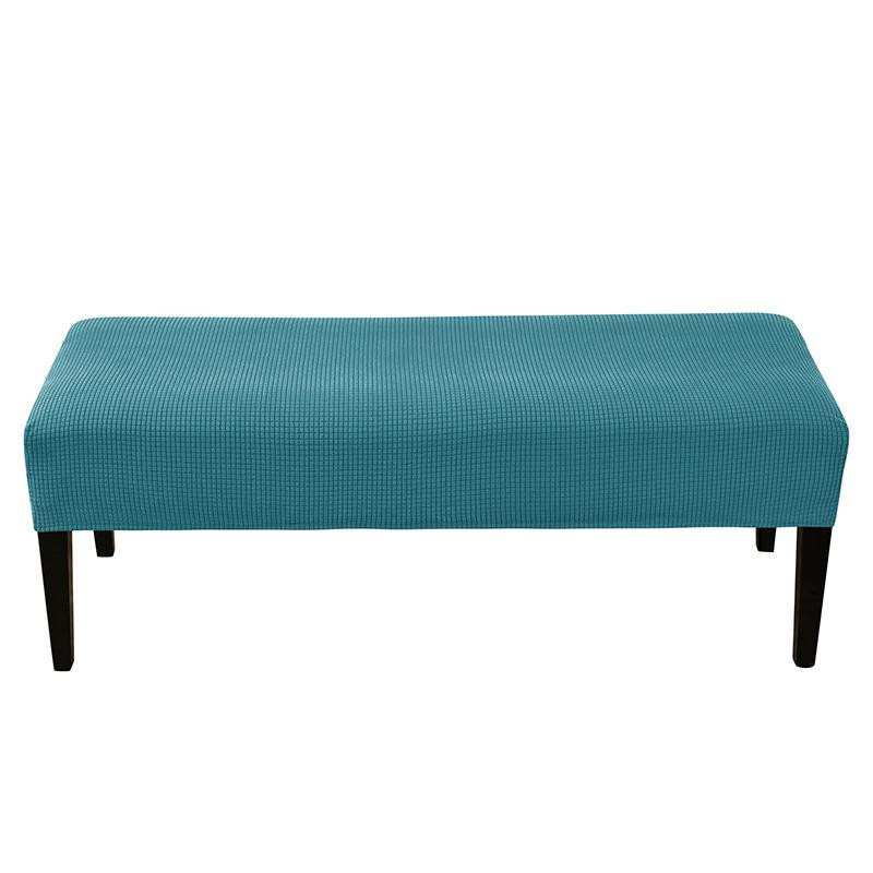 Elastischer Jacquard Bankbezug aus Polarfleece in Einfarbig, abnehmbare Stuhlhusse aus wasserabweisendem Polyester - Bild 2