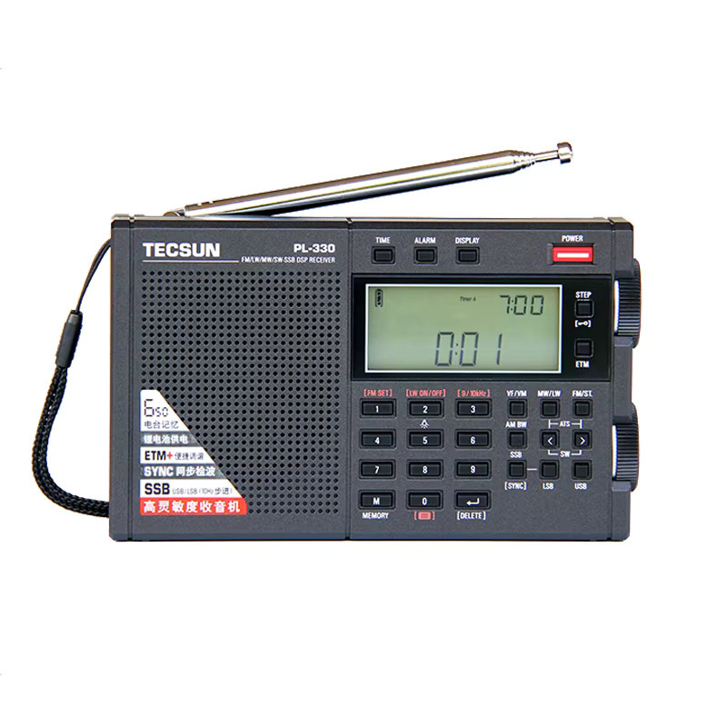 Tecsun PL330 Tragbares Vollband-Radio mit hoher Empfindlichkeit in Schwarz (FM/MW/SW/LW/SSB/DSP) - Bild 2