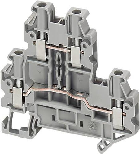 Schneider Electric NSYTRV24D Klemmleiste, Grau, 50 Stück - Bild 1