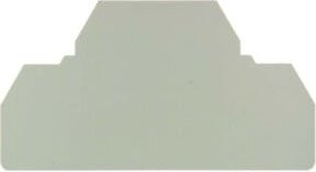 Weidmüller Abschlussplatte ZAP/TW 5 in Beige und Grau, 50 Stück, B: 6,5 cm, H: 3,7 cm, T: 0,2 cm - Bild 1