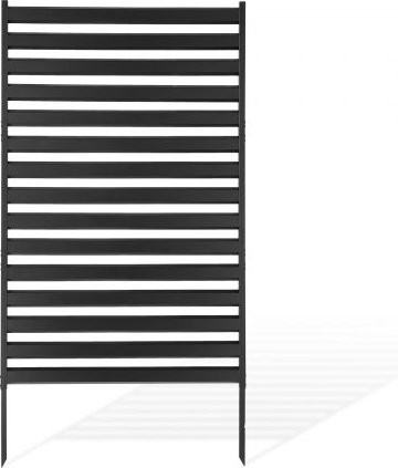 VEVOR Sichtschutz aus verzinktem Stahl, moderner Gartenteiler in Schwarz Matt, B: 96 cm, H: 152,4 cm - Bild 1