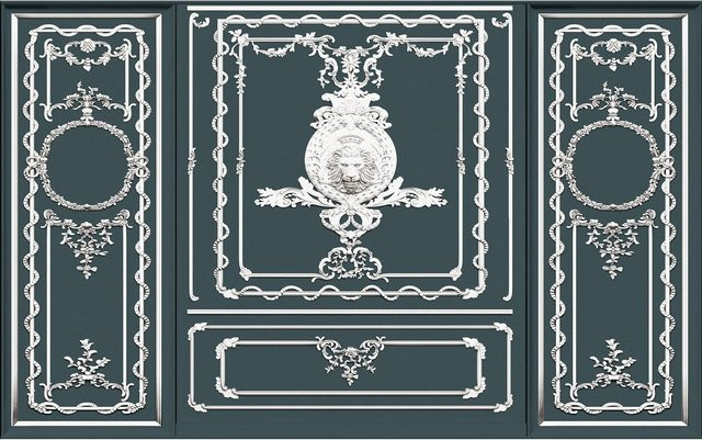 Komar Fototapete Classy Castle in Schwarz-weiß aus Qualitätsvlies, Breite: 400 cm, Höhe: 250 cm - Bild 1