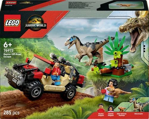 LEGO Jurassic World Raptor: Verfolgungsjagd mit dem Geländewagen Konstruktionsspielzeug