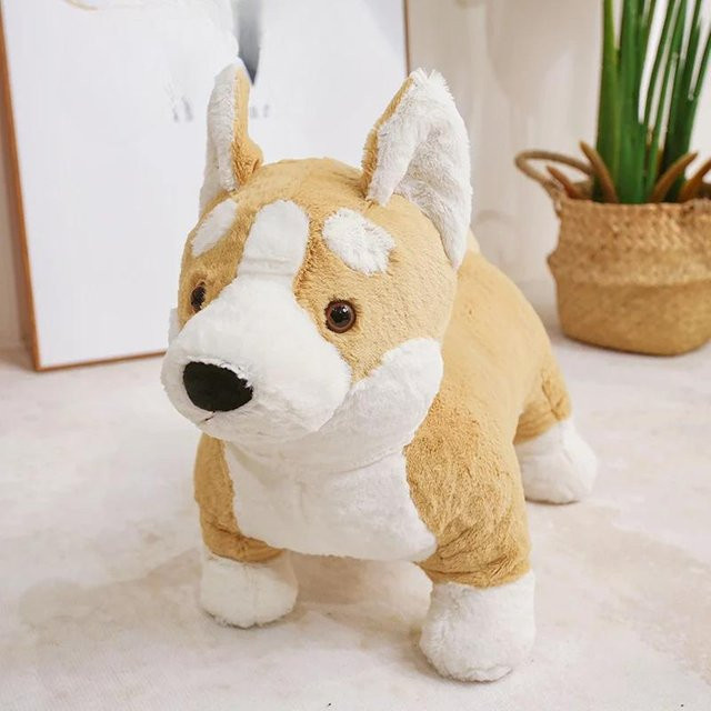 BC Pet Supplies Corgi-Hunde-Plüschtier, gelb, ab 14 Jahren - Bild 1