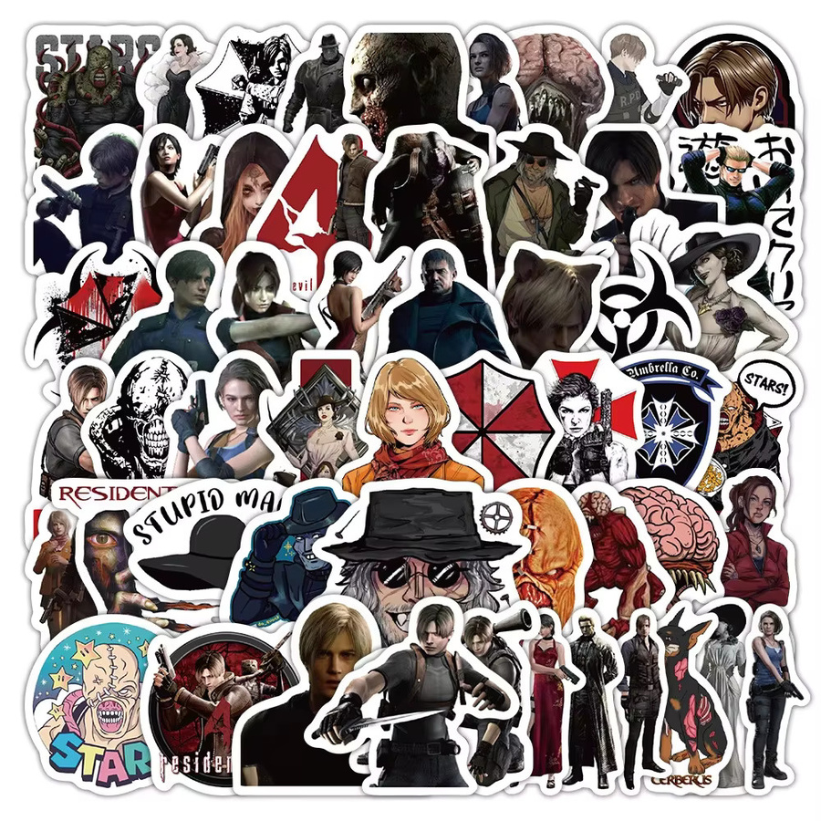 Resident Evil Graffiti-Sticker für DIY Scrapbook, Tagebuch und Handyhüllen, Mehrfarbig - Bild 2