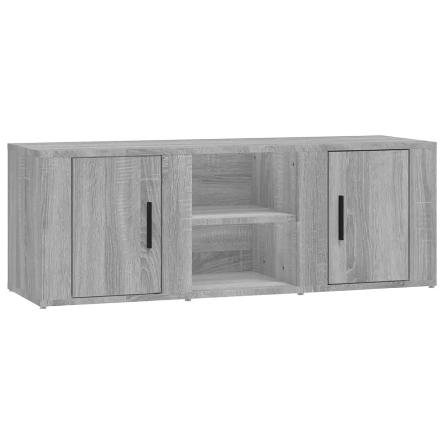 vidaXL TV-Schrank Grau aus Holzwerkstoff für dein Wohnzimmer B/T/H: 100 x 31,5 x 35 cm - Bild 2