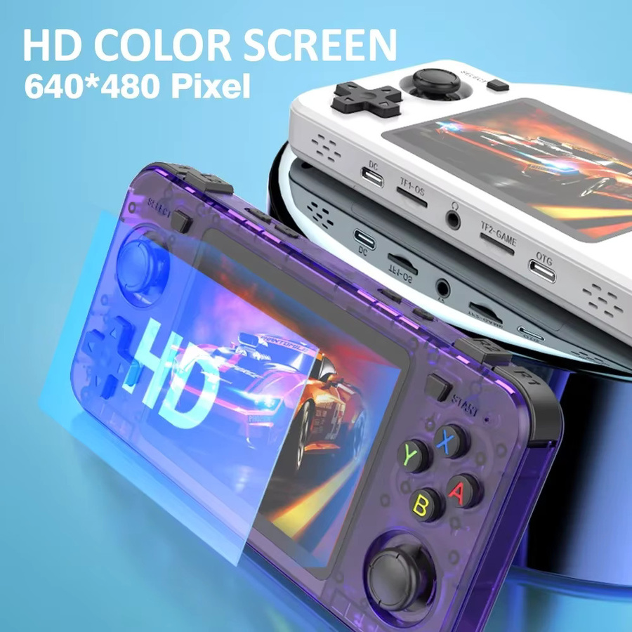 BOYHOM Green R3 6H Retro-Videospielkonsole mit 3,5-Zoll-IPS-Bildschirm, RK3326, 64 GB und 3000 mAh Akku - Bild 4