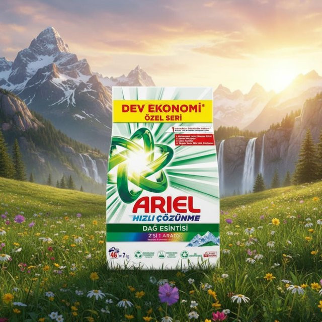 Ariel Waschpulver Universal Mountain Spring 46 Waschgänge 7kg multicolour - Bild 1