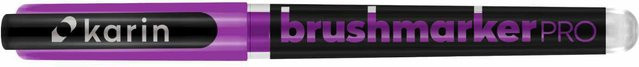karin Brushmarker PRO Neon Violet 6172 Brushmarker mit Nylonspitze in Purple - Bild 1