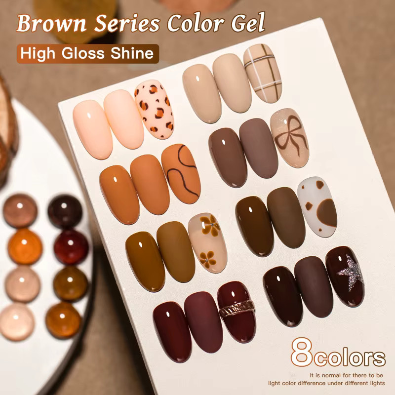 Four Lily Brown Series Nagellack, Gel, Gelb, Glänzend, 10 ml - Bild 6