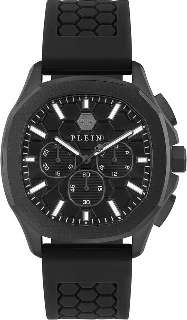 Philipp Plein Chronograph, Quarz, Edelstahl, 44 mm, Herren, Schwarz - Bild 1