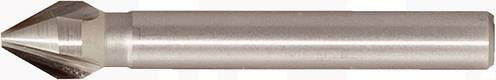KS Tools HSS Kegel- und Entgratsenker 60 Grad in Silber, Durchmesser: 6,3 mm - Bild 1