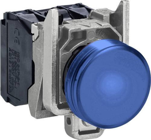 Schneider Electric XB4BVB6EX Leuchtmelder in Blau mit Schraubanschluss und Metallgehäuse - Bild 1