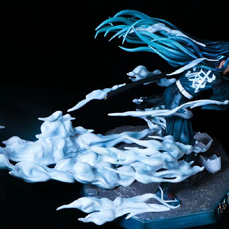 Bandai Demon Slayer Kimetsu no Yaiba Muichiro Tokito Mist Pillar Anime Figur in Battle Pose - Bild 2