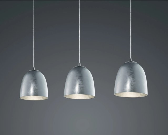 Trio Pendelleuchte Ontario 3-flammig in Silber mit Glaselementen und dimmbarer Funktion - Bild 1