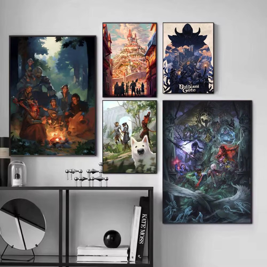 Baldurs Gate 3 Poster selbstklebender Papierdruck Multicolour - Bild 2