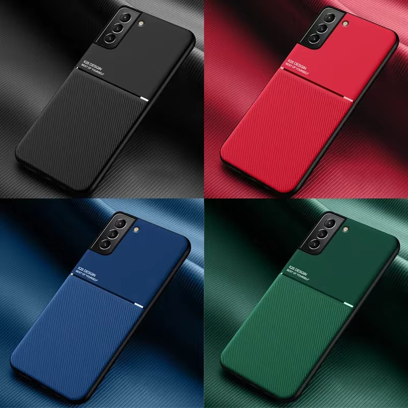 Stoßfeste Magnetische Autotelefonhülle für Samsung Galaxy S25 Ultra S24 S23 S22 S21 S20 Note 20 10 9 in Schwarz mit integrierter Metallabdeckung - Bild 4