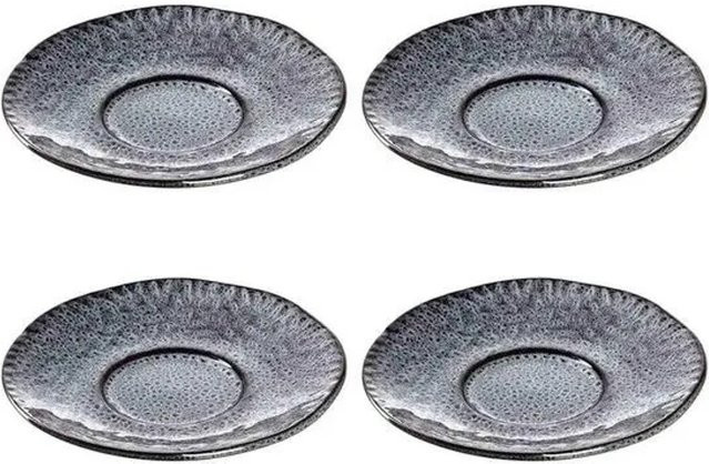 Leonardo Matera Kaffeeuntertassen 4er Set Anthrazit Durchmesser: 15 cm - Bild 1