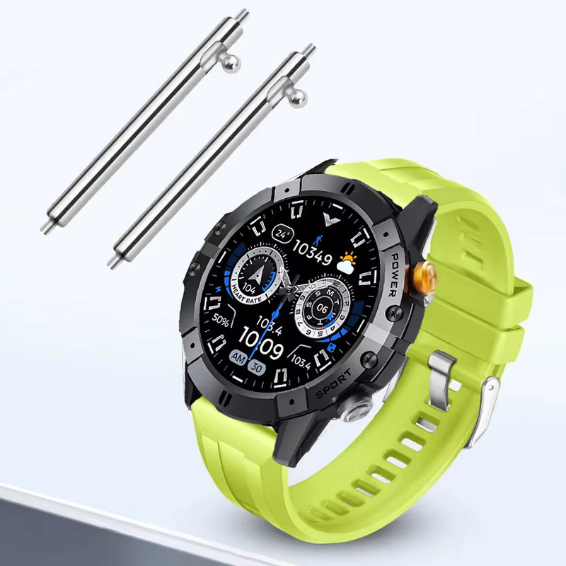 CUBOT Uhrenarmband Silikon, 22mm, Schwarz, Unisex - Bild 2