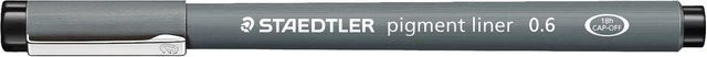 Staedtler Pigment Liner Fineliner in Schwarz mit 0,6 mm Strichstärke - Bild 1