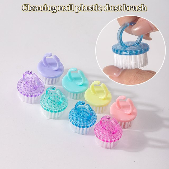 klimonla Nagelreinigungspinsel, lila, Unisex - Bild 1