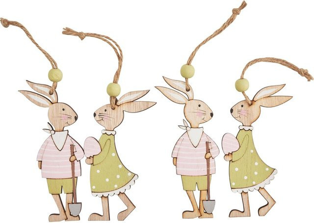 VBS Anhänger Häschen Stupsi aus Holz in Multi für Ostern und Frühjahr - Bild 1
