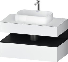 Duravit Waschtischunterschrank Qatego in Weiss, B/T/H: 100 x 55 x 60 cm - Bild 1