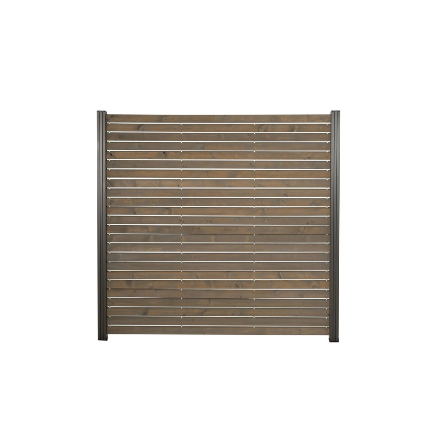 GartenLand Rhombus Holz Zaun Craftwood aus Kiefer in Grau, Sichtschutz mit Rhombus-Profil, geölt, B/H: 180 x 180 cm - Bild 2