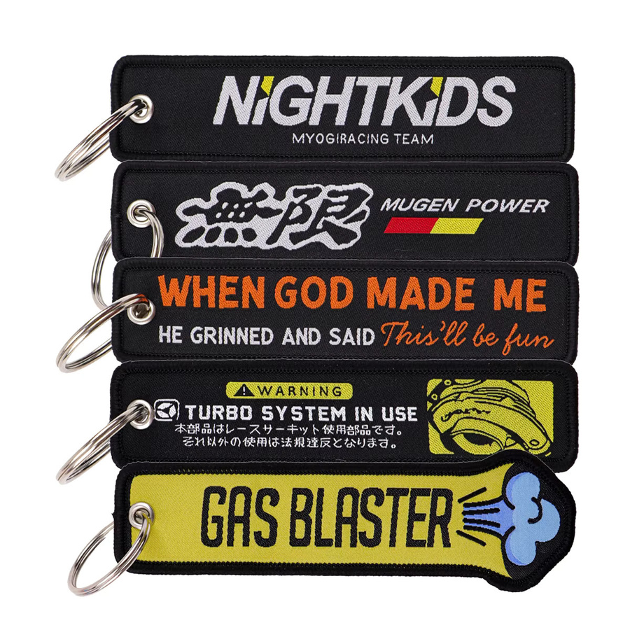 NIGHTKIDS Schlüsselanhänger mit Zitat-Stickerei, Unisex - Bild 5