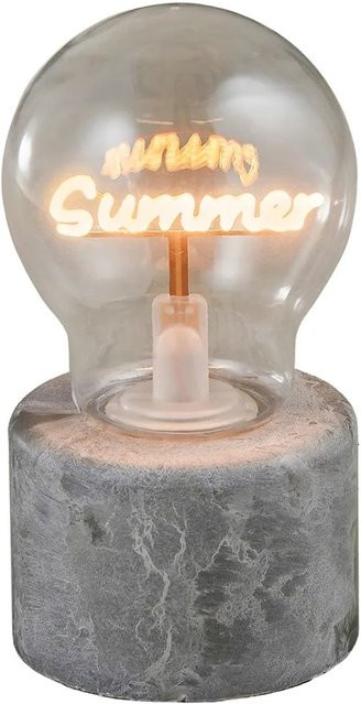 Mica Decorations LED Tischlampe Summer in Gelb, Höhe: 15 cm, Durchmesser: 7 cm - Bild 1