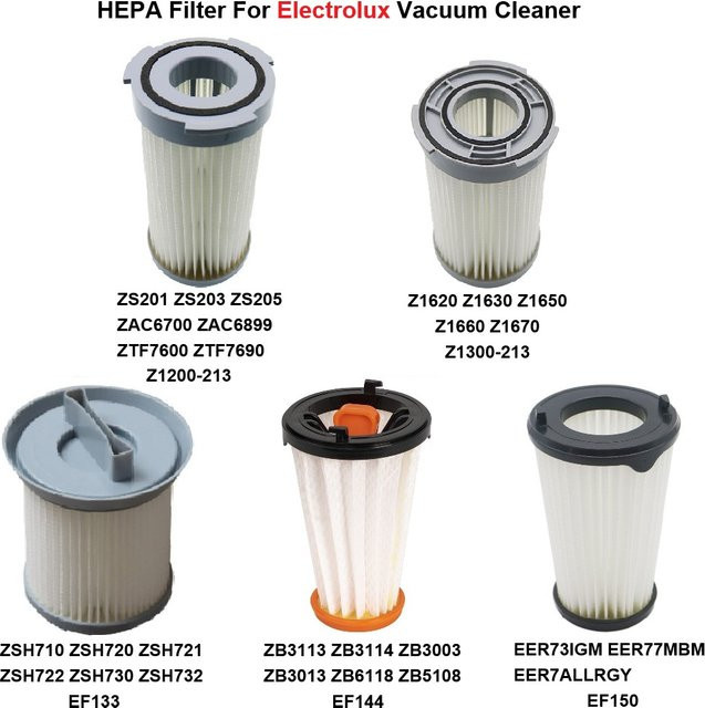 HEPA-Filter für Electrolux Staubsauger ZS201 ZS203 ZS205 Z1620 Z1630 Z1670 ZSH710 ZSH720 ZSH732 ZB3113 ZB3114 EER73IGM in Weiß - Bild 1