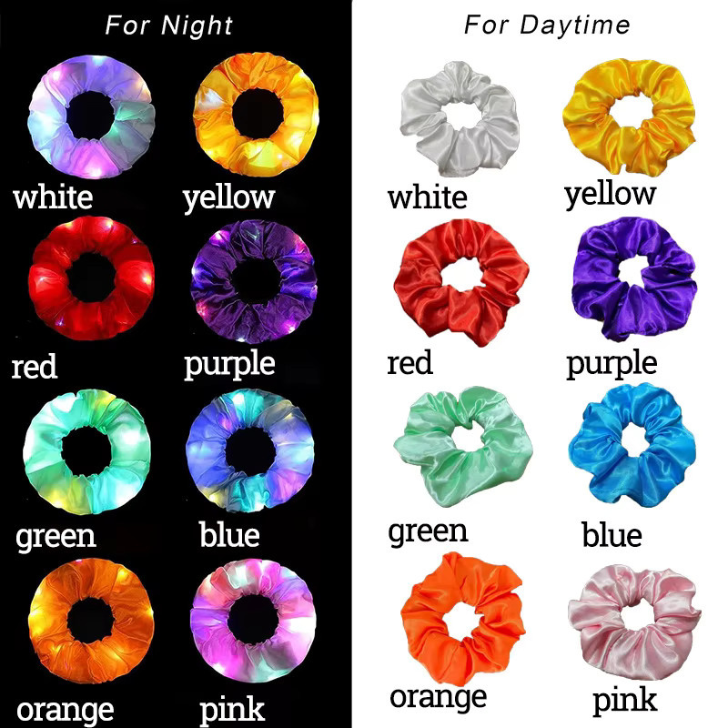 YEAHUI EL LED Haar Scrunchy, Damen - Bild 3