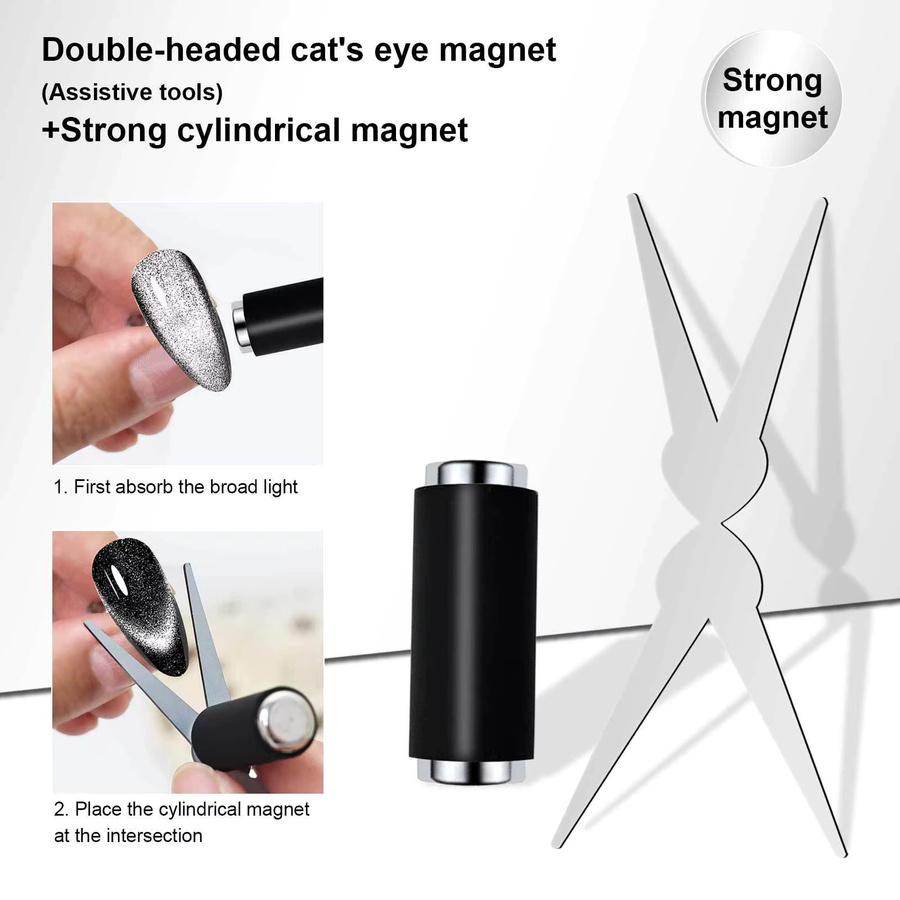 Nibiru DU Magnetisches Nagellack-Set mit Katzenaugen-Effekt - Bild 2