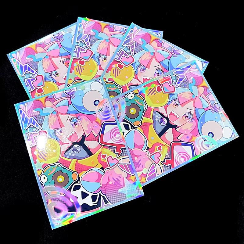 Pokemon Anime Girl Kartenhüllen Laser Shine Pink 60er Set - Bild 3