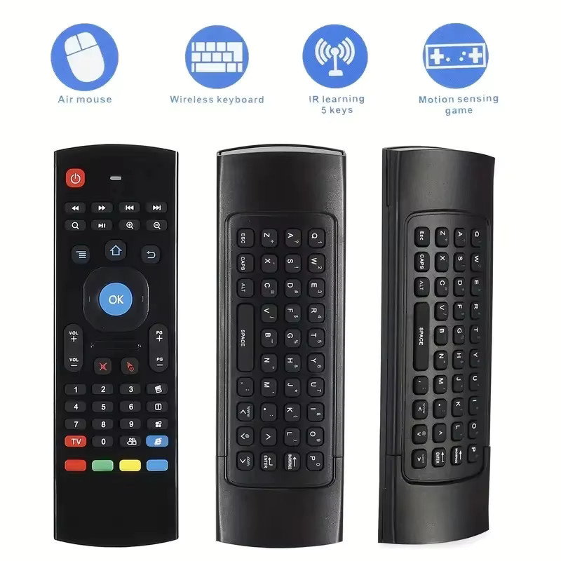 MRSVI MX3 Air Mouse Wireless Mini Tastatur und IR Lern-Fernbedienung in Schwarz für PC, Android und Smart TV - Bild 4