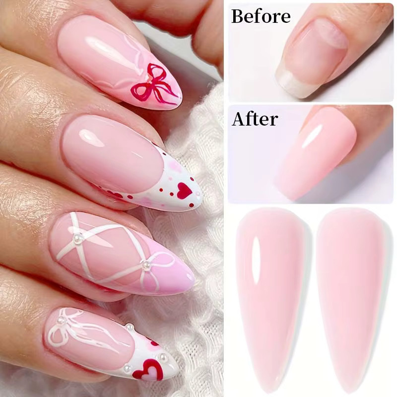 DUOLINGDAI Nagelverlängerungsgel, Pink, Glänzend, 100g - Bild 3
