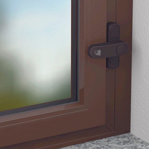 BASI Fensterzusatzsicherung für einflügelige Fenster in Braun - Bild 2