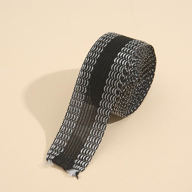 Molly Show Selbstklebende Hosenpaste zum Kürzen und Reparieren von Jeans, 1 Rolle, Breite: 2,5 cm, Länge: 10 m, Schwarz - Bild 1